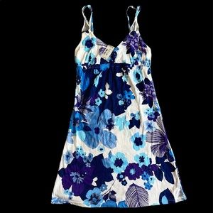 Aeropostale NWT Blue & Purple Floral Sundress Sz S